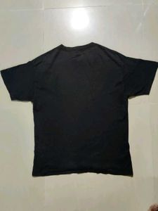 Boxy Fit Korean Style Black Plain Tshirt