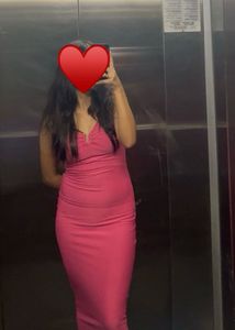 Pink bodycon Midi Dress