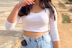White Crop Top