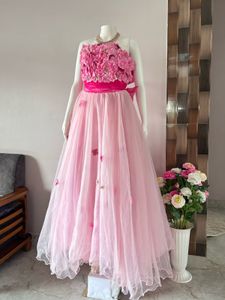 Pink ball gown