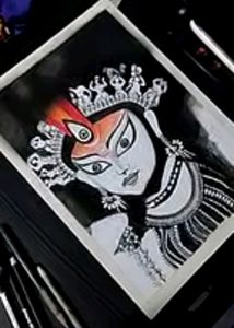 Durga Maa Orignal Hand Made Portrait