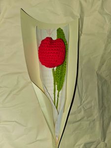 Red Crochet Tulip