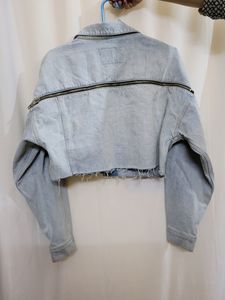 Designer Cropped Denim Jacket NWOT Copy Listing