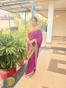 Elegant Purple Saree