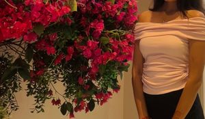 Pink Off-Shoulder Top