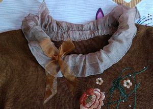 Korean Flower Embroidered Sweater