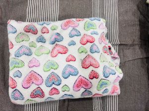 Heart Print Baby Blanket