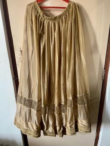 Elegant Gold Lehenga With Dupatta