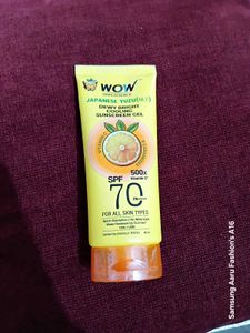 WOW Japanese Yuzu Sunscreen SPF 70
