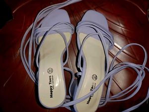 Lilac Strappy Heels - Size 36
