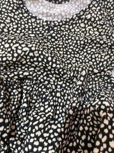 Black &amp; White Print Dress