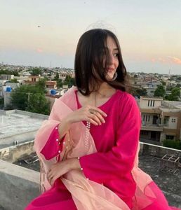 Elegant Pink Kurta Set with Dupatta