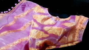 Pink &amp; Gold Leheriya Dress