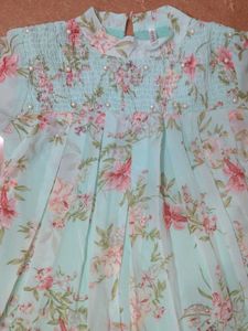 Classy Floral Print Baloon Top