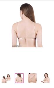 Transparent Strap Bra.