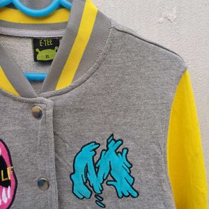 💛Yellow&amp; Grey Varsity Jack