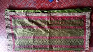 Green Paisley Print Fabric