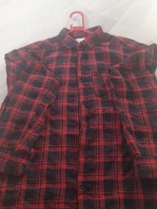Red &amp; Black Plaid Shirt