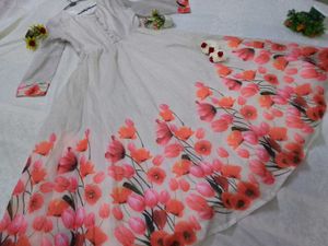 Floral Print  Anarkali Kurta