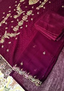 Heavy Work Party Wear Dress Material