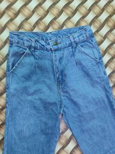 Stylish Blue Mom Fit Denim Jeans
