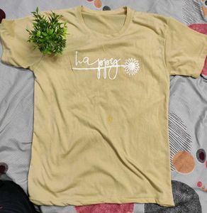 &#34;Happy&#34; printed t-shirt