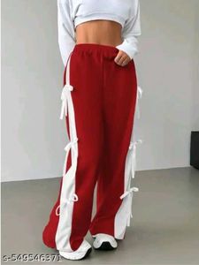 Stylish Red & White Track Pants