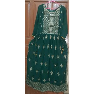 Nayra Cut Frock Suit Dress With Plazo And Dupatta