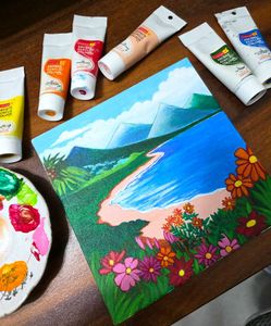 Canvas Painting with Acrylic Paints