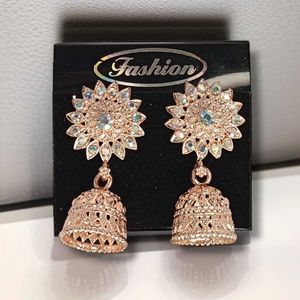 New Rose Gold Jhumka Earring