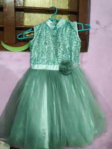 Green Party Dress