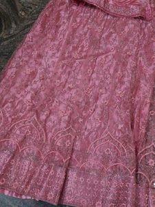 Pink Embellished Embroidered Lehenga Choli Dupatta