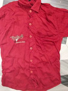 Red Casual Shirt