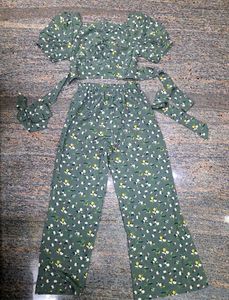 Mint Green Casual Pants