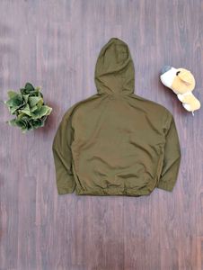 Shady Olive Green Pullover Jacket