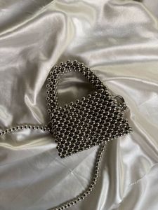Handmade Silver Moon Model Mini Bag