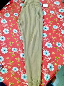 Beige Casual Joggers