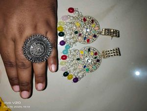 Statement Earrings &amp; Ring Set[Combo]🎉🎊