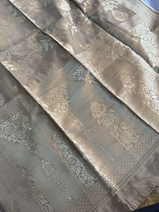 Premium banarasi mustard and golden suit set