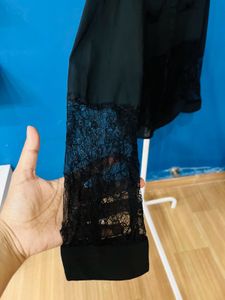 Black Net Shirt