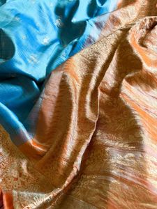 Pure Silk Kanjivaram Blue Lagoon