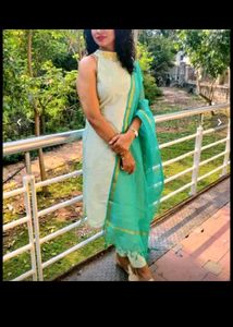 Cotton Kurta Pant With Dupatta