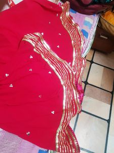 Beautiful Women Pink Heavy Mirror Gown Without Pot