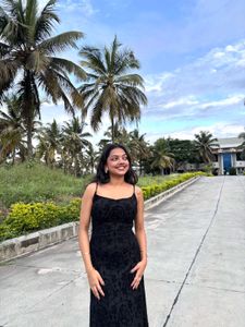 Elegant Black Dress with detailing ,very st