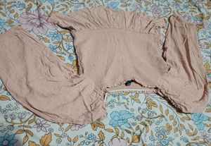 Peach Peplum Top