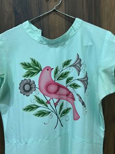 Hand Painted Kurti With Slit