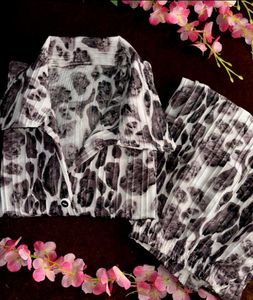 Animal Print Top & Bottom Set
