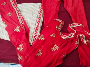 Elegant Kurta pant and dupatta with gotta patti be