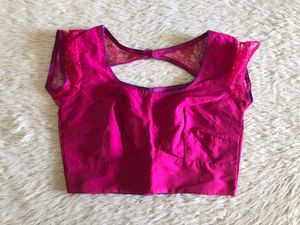 Rose Pink Back Open Blouse (Women’s)