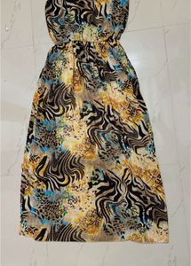 Beautiful Animal Print Long Dress❣️